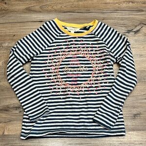 Matilda Jane Navy and Cream Striped Long Sleeve Tee